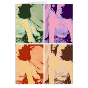 Cartão Mastiff Puppy Pop Art