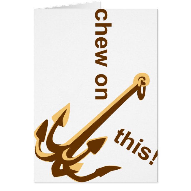 Cartão Mastigar isto (Frente)