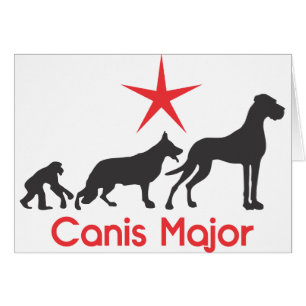 Cartão Mastim Alemão Canis Major