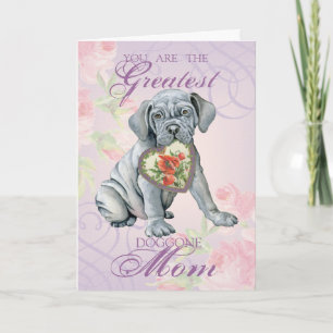 Cartão Mastino Heart Mãe Card