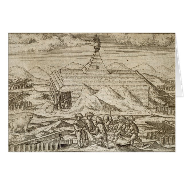 Cartão Matança do grupo e ursos do descascamento, fora da (Frente Horizontal)