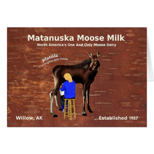 Cartão Matanuska Moose Milk (Frente Horizontal)