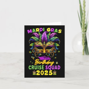Cartão Match da Família Mardi Gras Birthday Cruise Squad