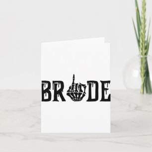 Cartão Matchi de Casamento de Dia das Bruxas de Noiva Spo