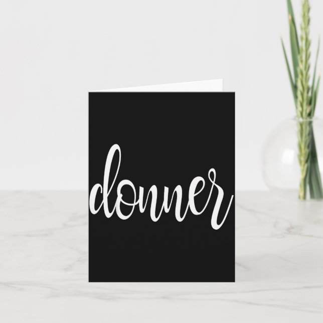 Cartão Matching Donner Christmas Text Only Brown Green Re (Frente)