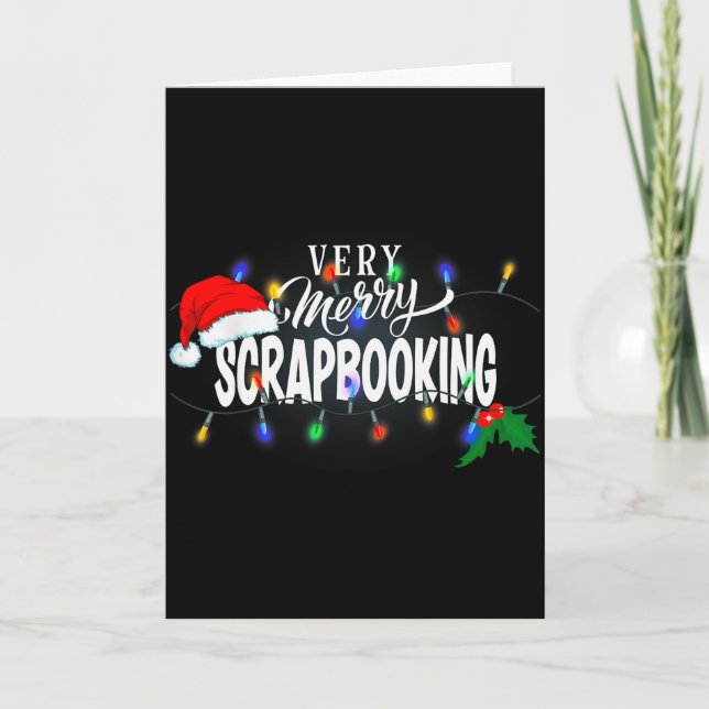 Cartão Matching Very Merry Scrapbooking Christmas  (Frente)