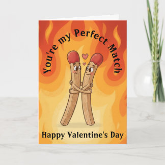 Cartão Matchstick Valentine's Day