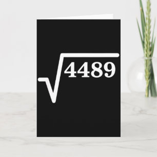 Cartão Matemática 4489, Piada de matemática de quadrado p