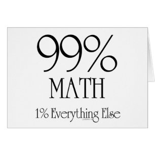 Cartão Matemática de 99%