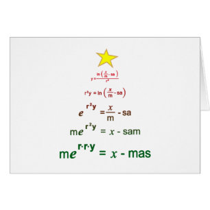 Cartão Matemática do Natal