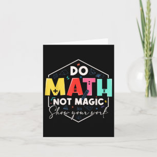 Cartão Matemática Engraçada De Volta À Escola Não Faça Ma