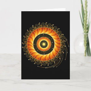 Cartão Matemática Espiral Geometria Sagrada Fibonacci Man