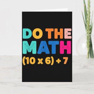 Cartão Matemática Faça a Conta Projeto de Equação Colorid