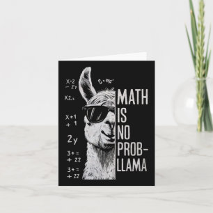 Cartão Matemática Não É Prob-llama Engraçado Mulheres Do 