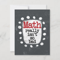 Matemática realmente não é tão ruim.