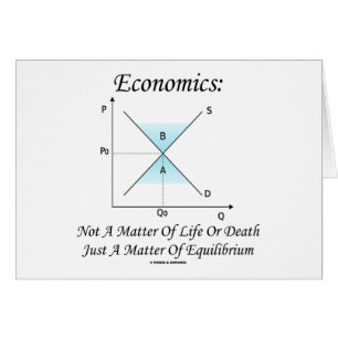 Cartão Matéria da economia não do equilíbrio da vida o