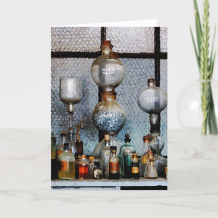 Cartão Material de vidro para laboratório