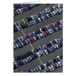 Cartão Material sobre o estacionamento
