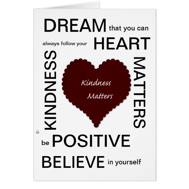 Cartão Matérias da bondade (Frente)