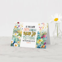 Mateus 17:20 Fé como uma Bíblia de Sementes de Mos