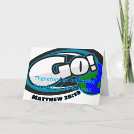 Cartão Mateus 28:19