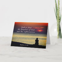 Mateus 6:33 Seek Primeiro Reino de Deus Oceano