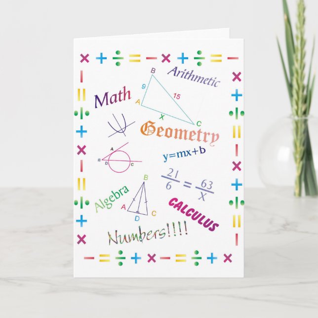 Cartão Math Design (Frente)