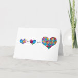 Cartão "Mathematics of the Heart" Card<br><div class="desc">The only equation that really matters!  Send this gorgeous card to someone you love and you're sure to win their heart!  Quilts,  photography and design by HL Millen.</div>