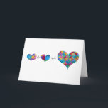 Cartão "Mathematics of the Heart" Card<br><div class="desc">The only equation that really matters!  Send this gorgeous card to someone you love and you're sure to win their heart!  Quilts,  photography and design by HL Millen.</div>