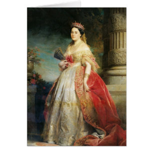 Cartão Mathilde Laetitia Wilhelmine Bonaparte 1861
