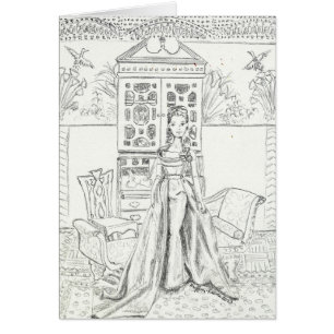 Cartão Matisse em Sage Silk Taffeta