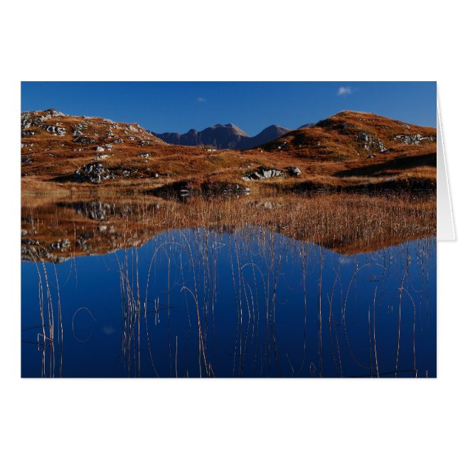 Cartão Matizes escoceses e Blues (Frente Horizontal)