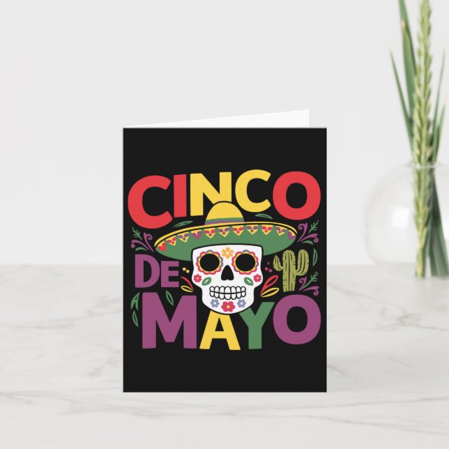 Cartão Matriz de Diversão Cinco De Mayo Fiesta 5 De Mayo (Frente)