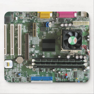 Cartão-matriz velho Mousepad dos eletrônicos do