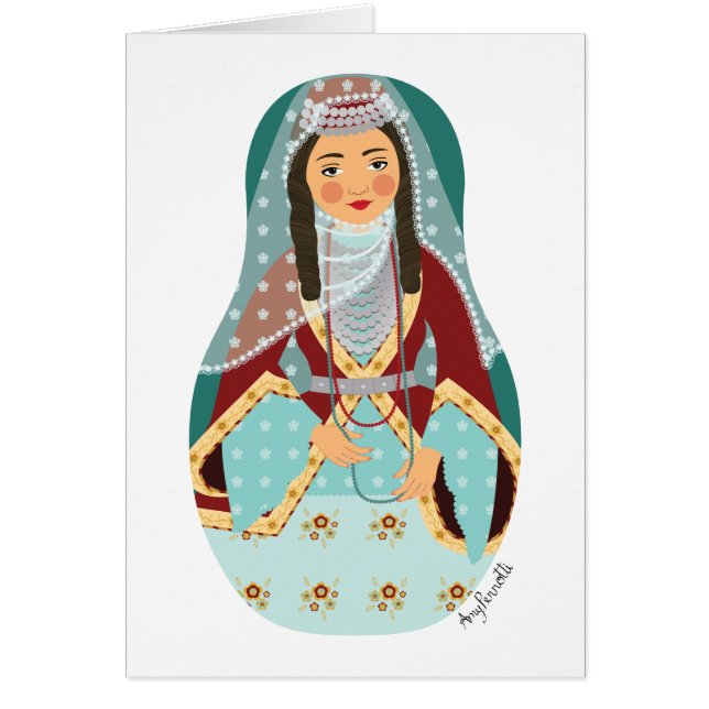 Cartão Matryoshka armênio (Frente)