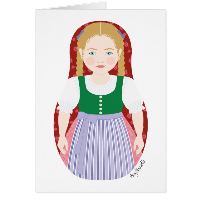 Cartão Matryoshka Austríaco (Frente)