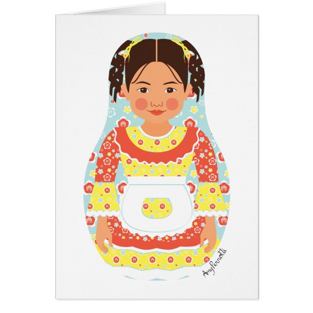 Cartão Matryoshka chileno (Frente)
