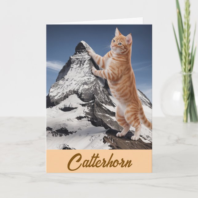Cartão Matterhorn Tabby (Frente)