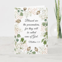 Matthew 5 9 Bendito é a Bíblia dos Peacemakers.