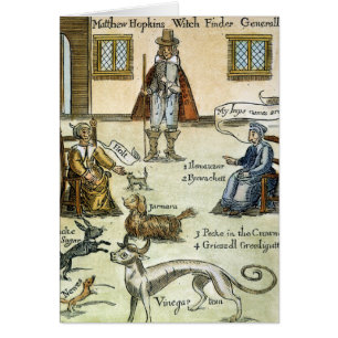 Cartão Matthew Hopkins (D 1647)