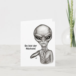 Cartão Mau Alien, você é o próximo!