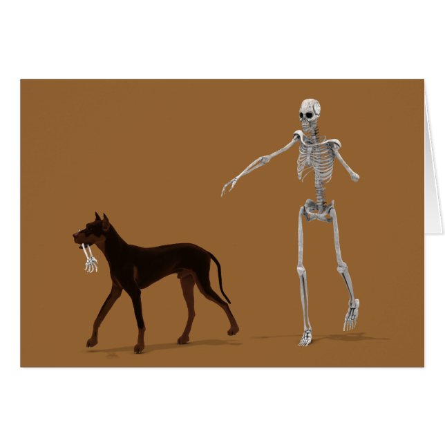 Cartão Mau cão (Frente Horizontal)