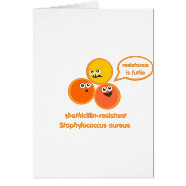 Cartão Mau MRSA (Frente)