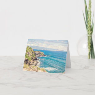 Cartão Maui Coast   Note Card Blank Inside