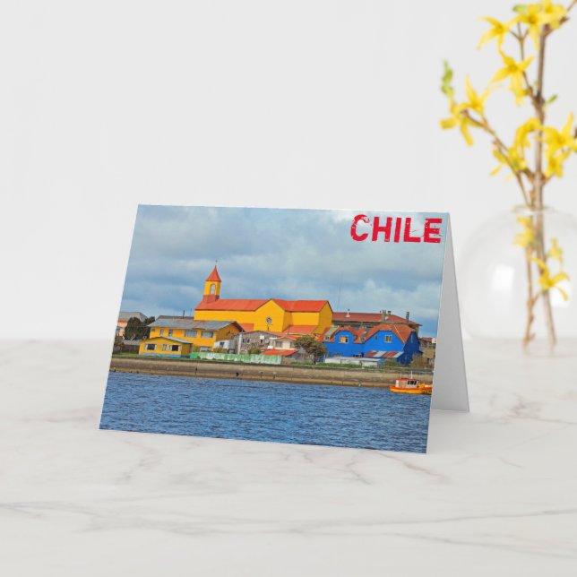 Cartão Maullin, Chile (Flor Amarela)