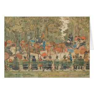 Cartão Maurice Prendergast - Central Park, 1901