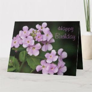 Cartão Mauve Floral Happy Birthday