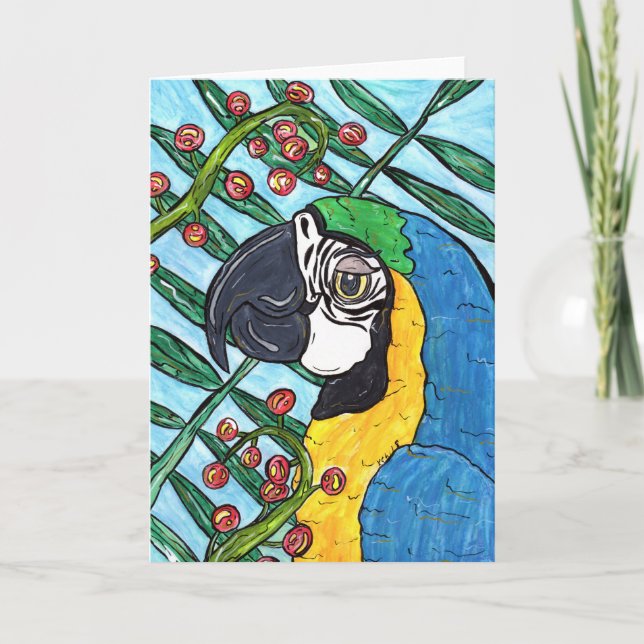 Cartão Max the Macaw (Frente)