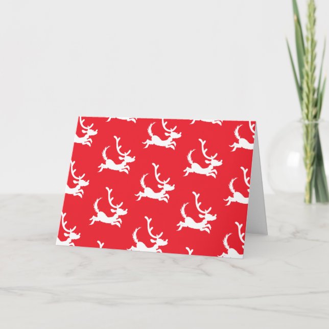 Cartão Max the Reindeer Silhouette (Frente)