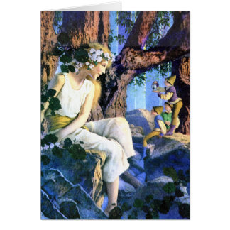 Cartão Maxfield Parrish's Fair Princess e os Gnomos